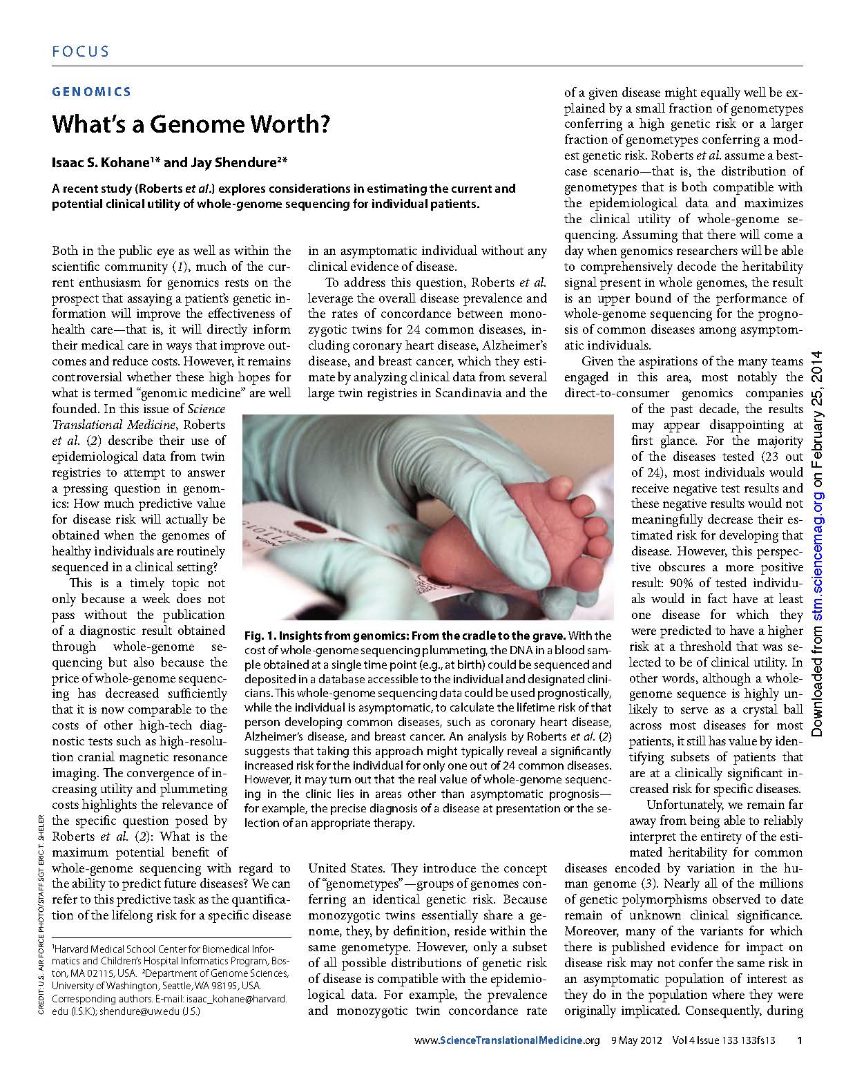 What's a Genome Worth?