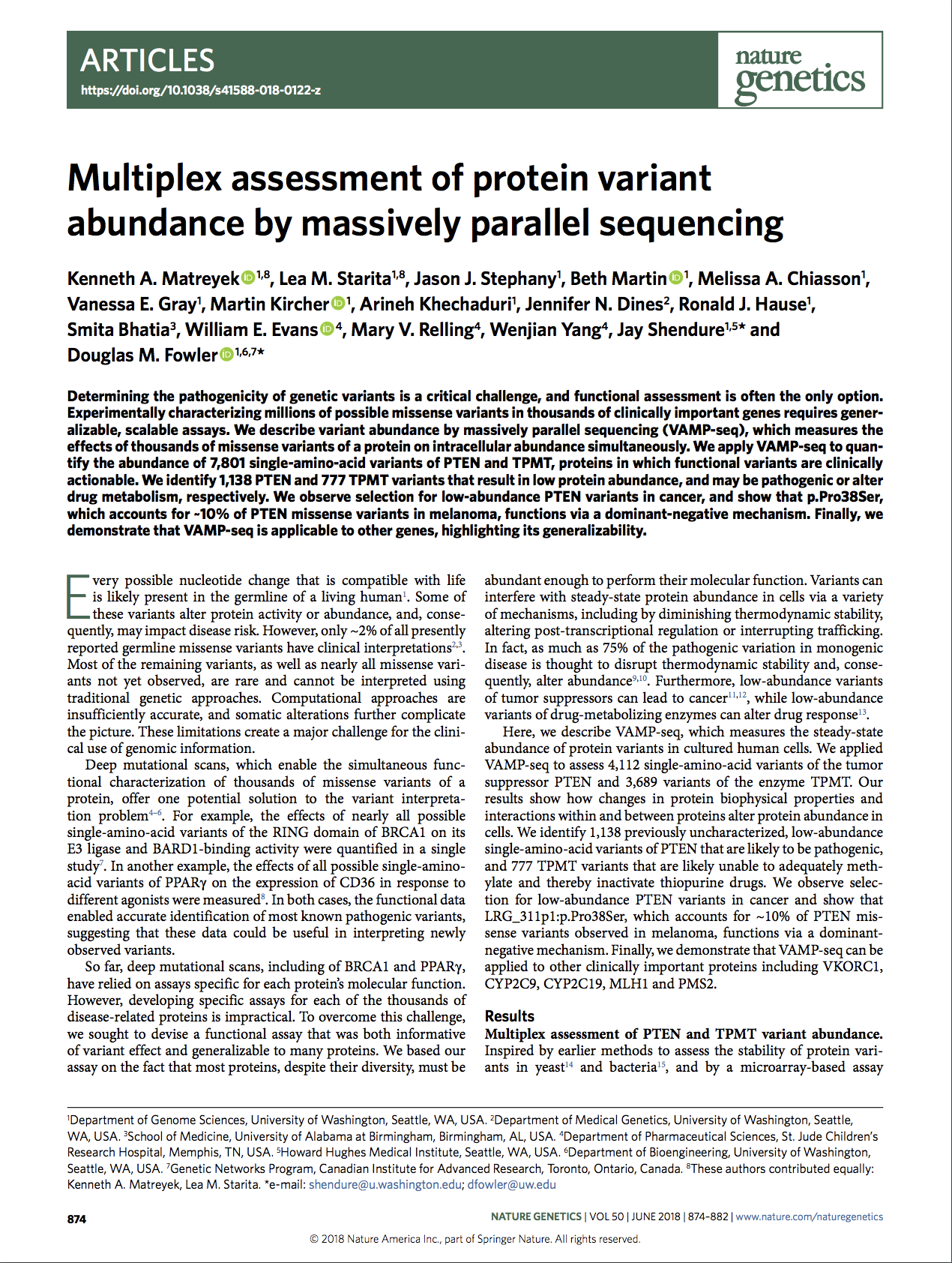 Matreyek, Starita et al