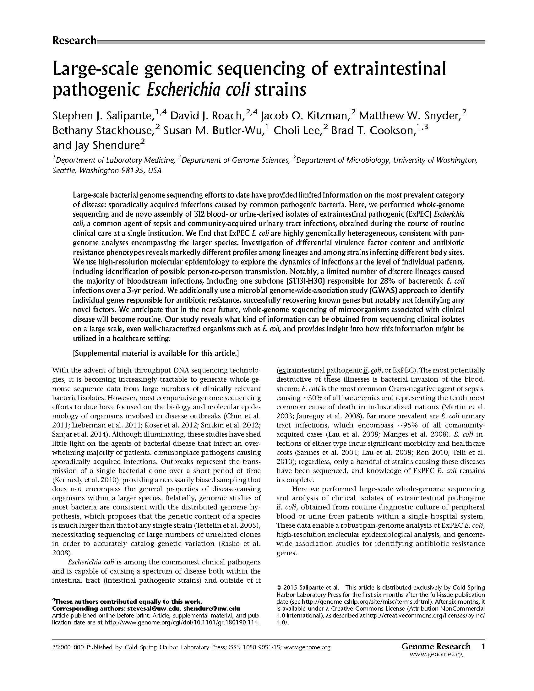 Salipante, Roach et al