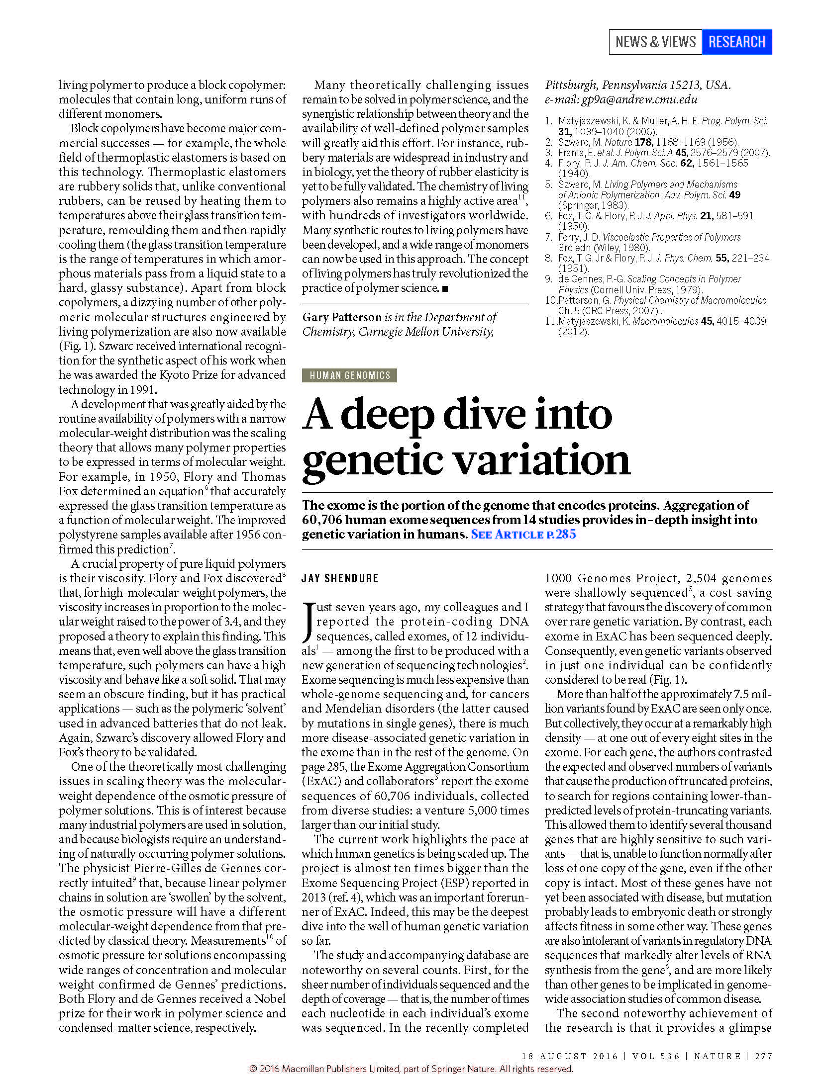 Human genomics: A deep dive into genetic variation