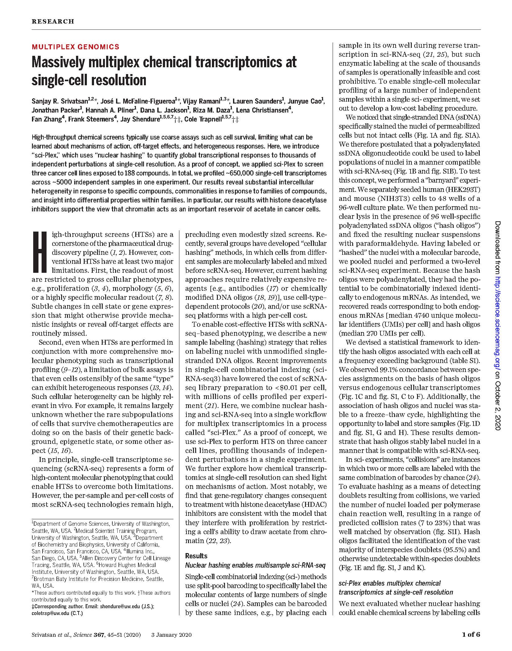 Srivatsan, McFaline-Figueroa, Ramani et al