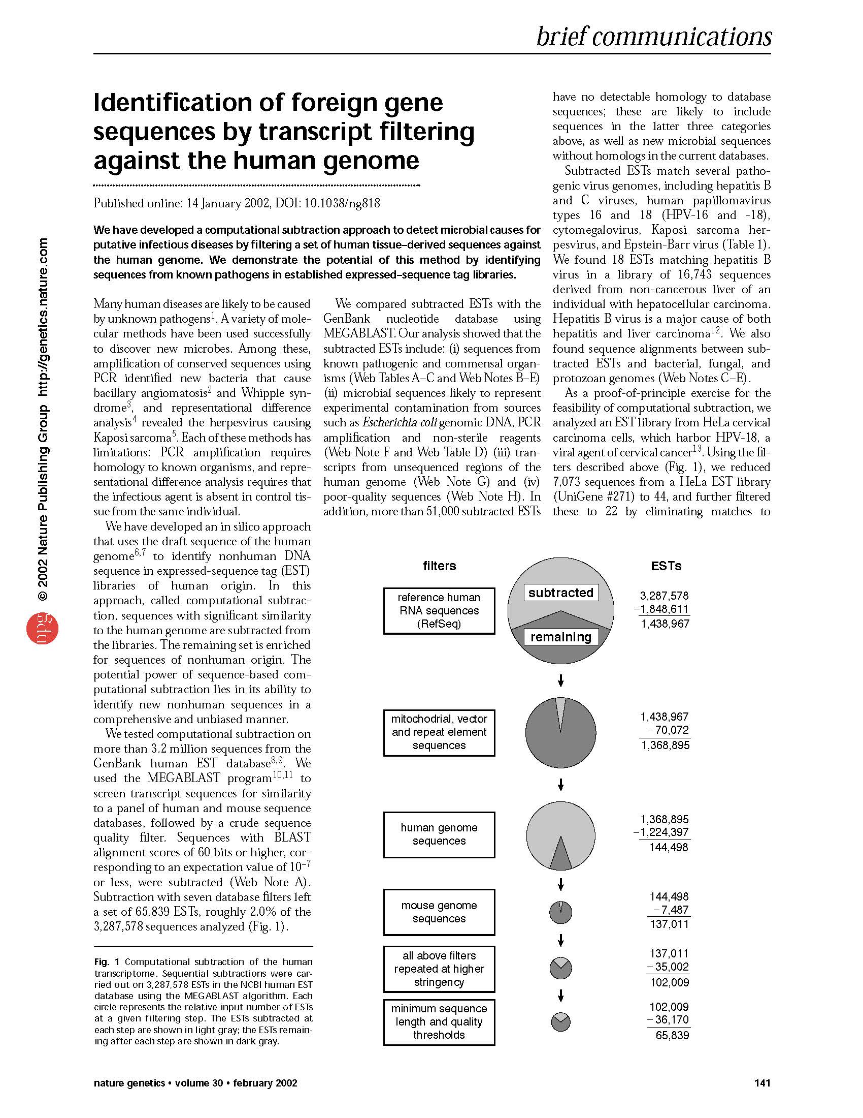 Weber, Shendure et al